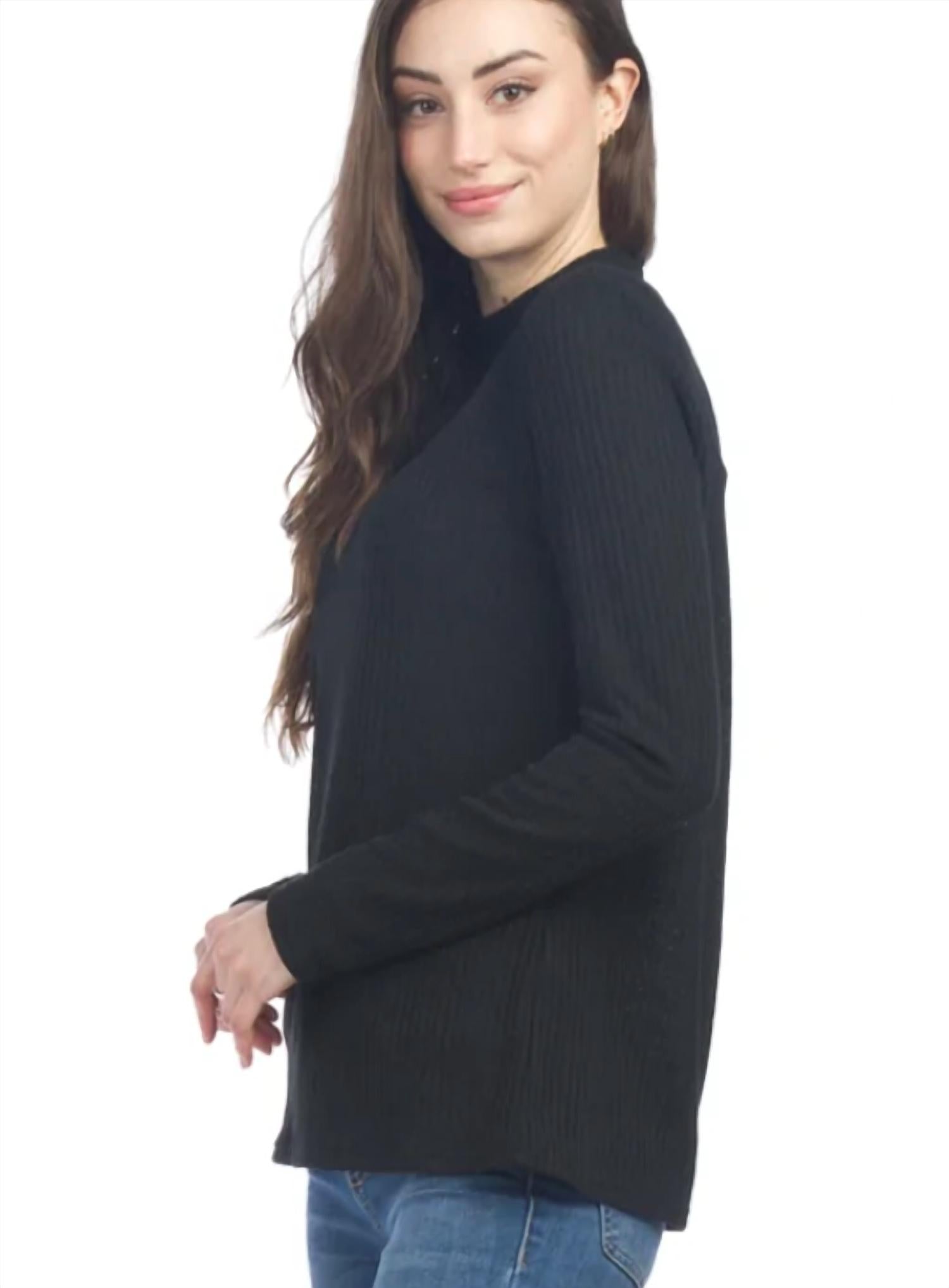 Papillon - Ribbed Mock Neck Sweater