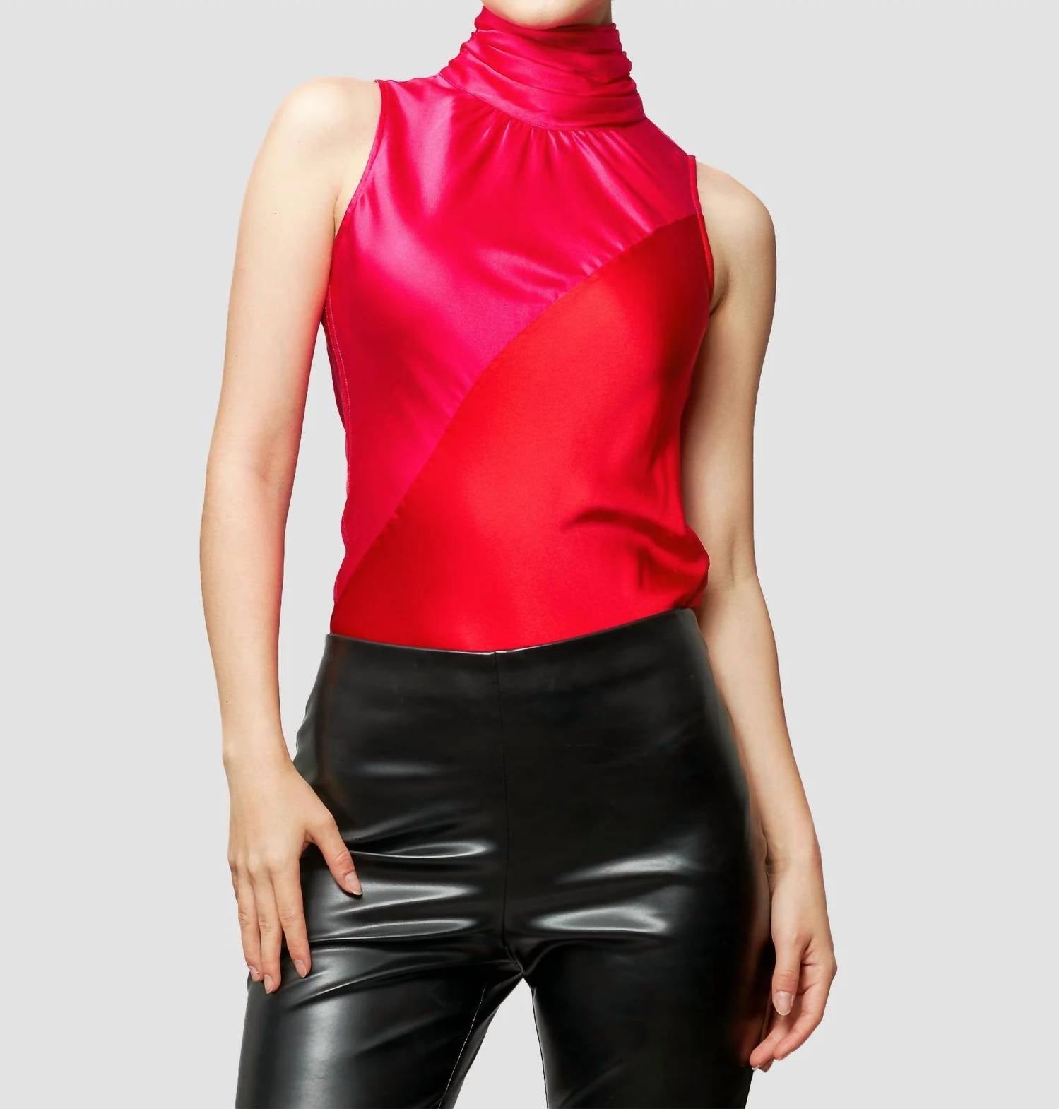 Solgo Atelier - Yera Silk Color Block Top