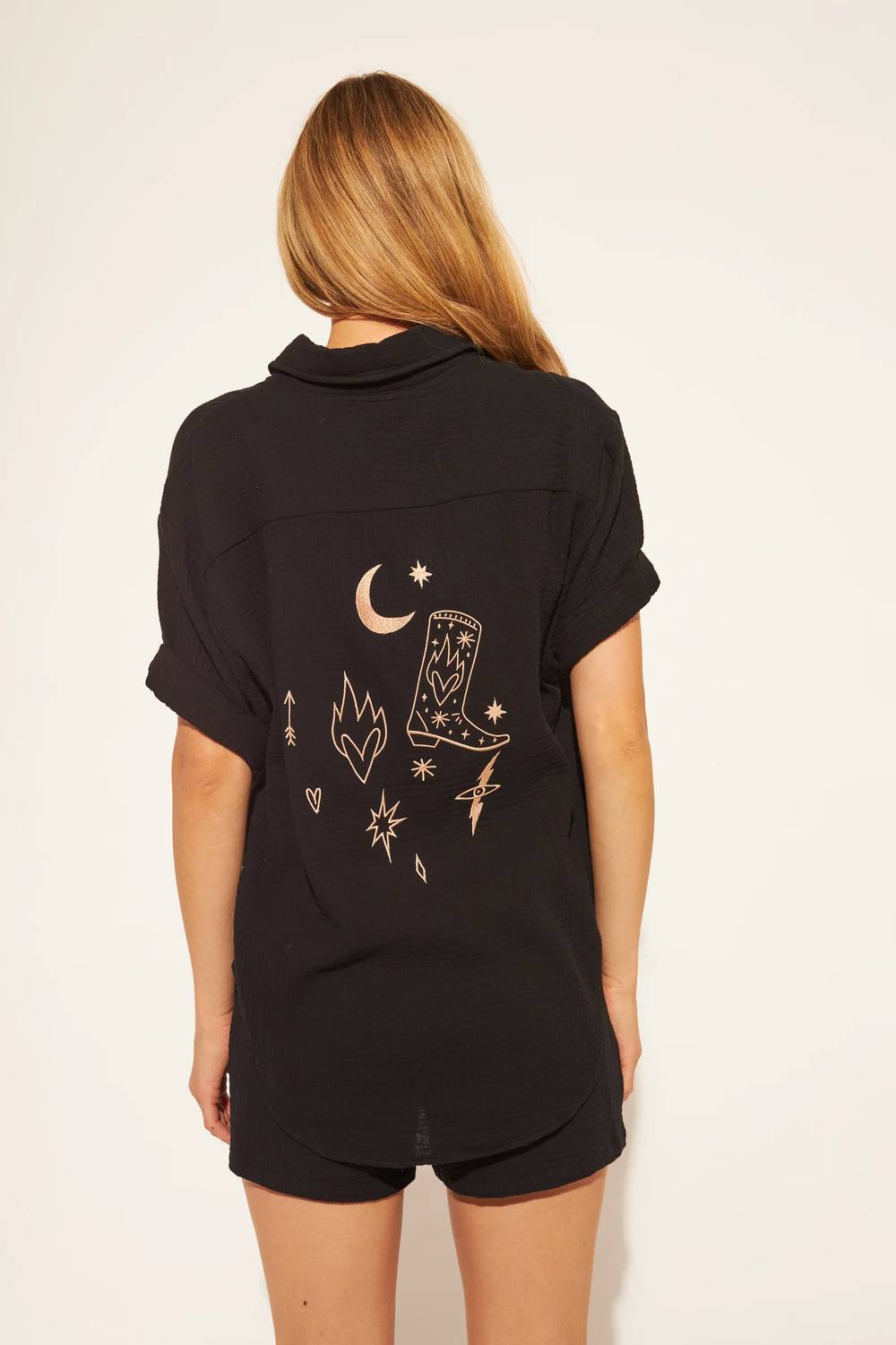 John + Jenn - Wade Embroidery Shirt