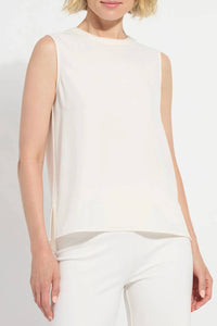 Lysse - Kavita Crew Neck Contrast Stitching Shell Top