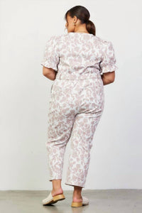 Skies Are Blue - Printed Cotton Twill Jumpsuit