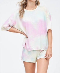 Phil Love - Pastel Tie Dye Shorts Set