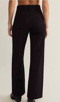 Z Supply Do It All Rilynn Pant in black 1 - women's pants - detail view