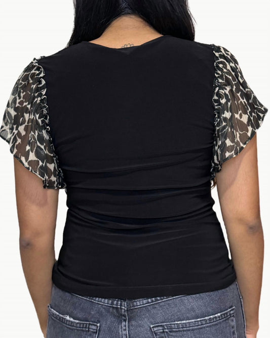 Ramy Brook - Lysette V-neck Flutter Sleeve Top