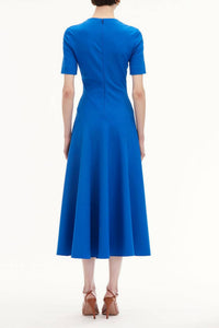 Oscar De La Renta - Short Sleeve Wave Dress