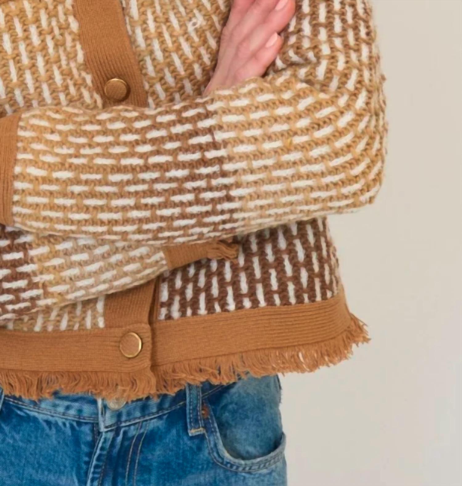 Central Park West - Elysse Spacedye Fringe Jacket