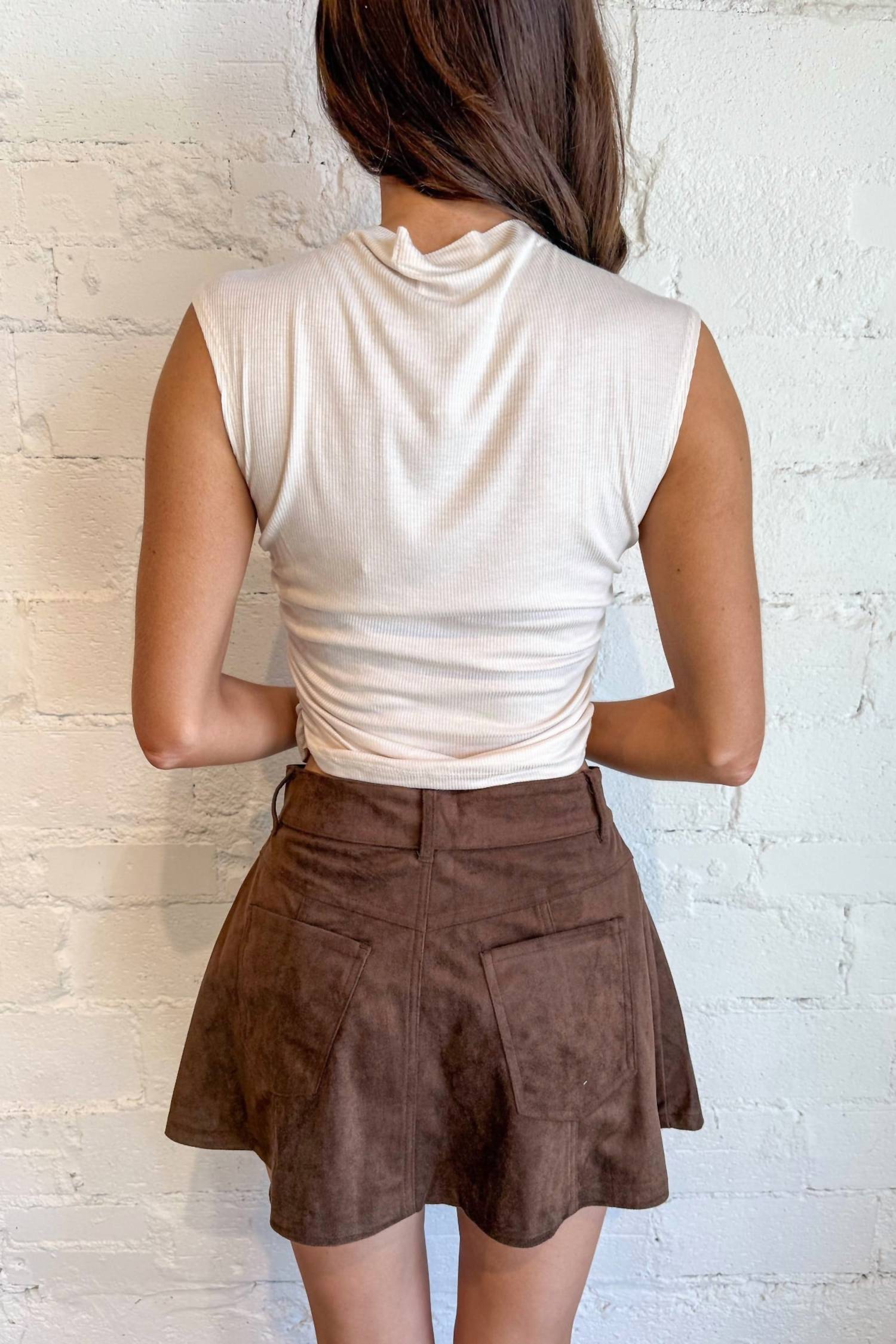Project Social T - Carine Shirred Side Rib Tank Top