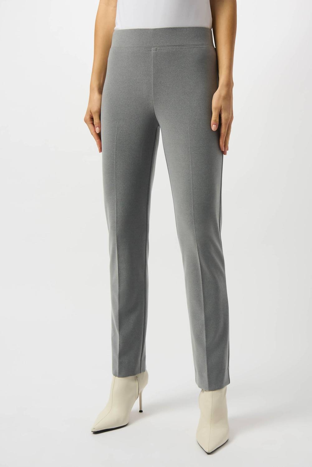 Joseph Ribkoff - Melange Slit Back Straight Ankle Pants