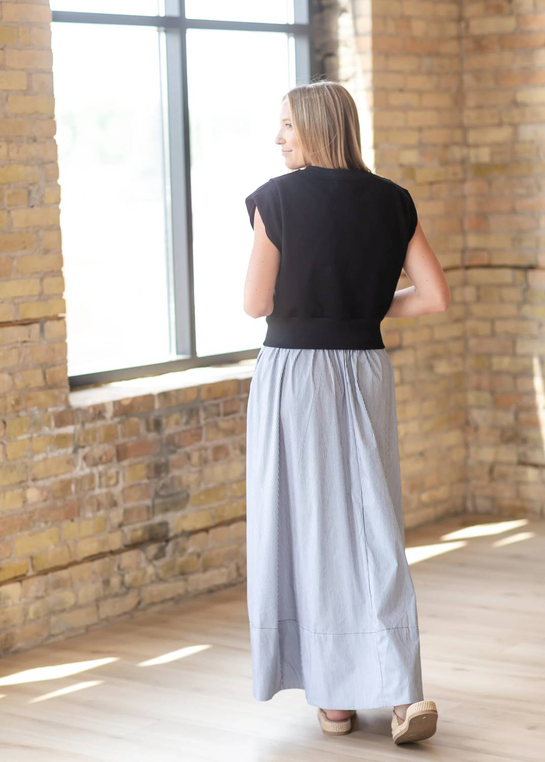 Elan - Mixed Media Maxi Dress
