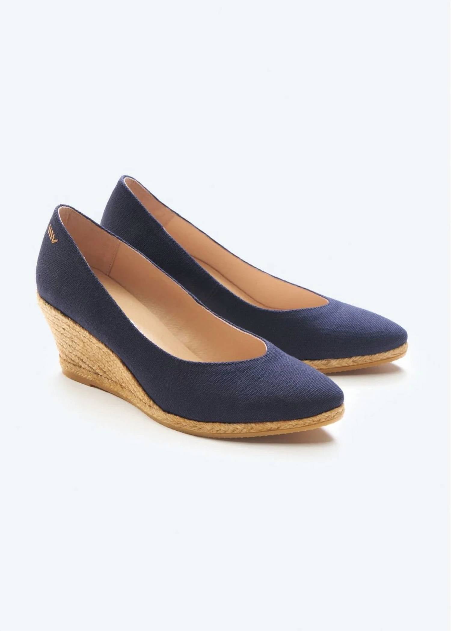 Viscata Barcelona - Women's Roses Canvas V Cut Espadrille Wedges Espadrilles