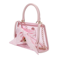 Packed Party - Women's Perfect Bow Clear Vinyl Mini Handbag