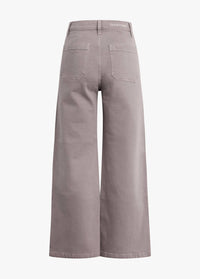 Favorite Daughter The Mischa Super High Rise Wide Leg Ankle Jeans in soft taupe - women's jeans - view 5