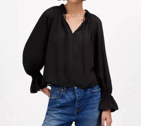 Madewell - Long-sleeve Tie-neck Top