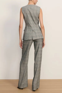 Veronica Beard - Lois Button Front Crew Neck Vest