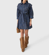 Never A Wallflower - Denim Dress