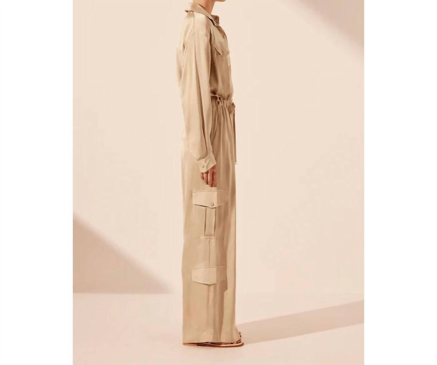 Shona Joy - Shae Drawstring Utility Jumpsuit