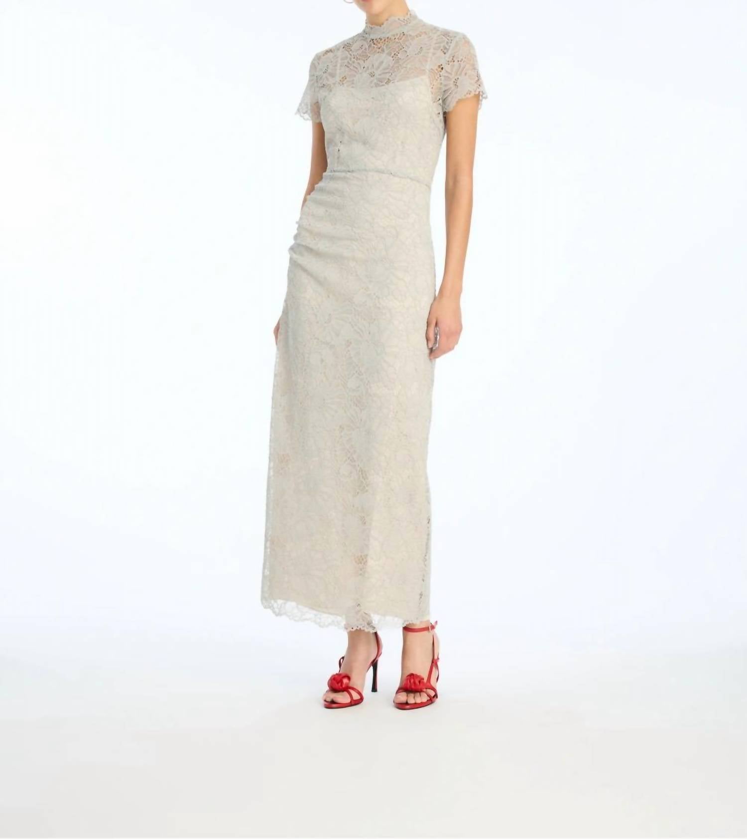 Rotate - Lace Long Midi Dress