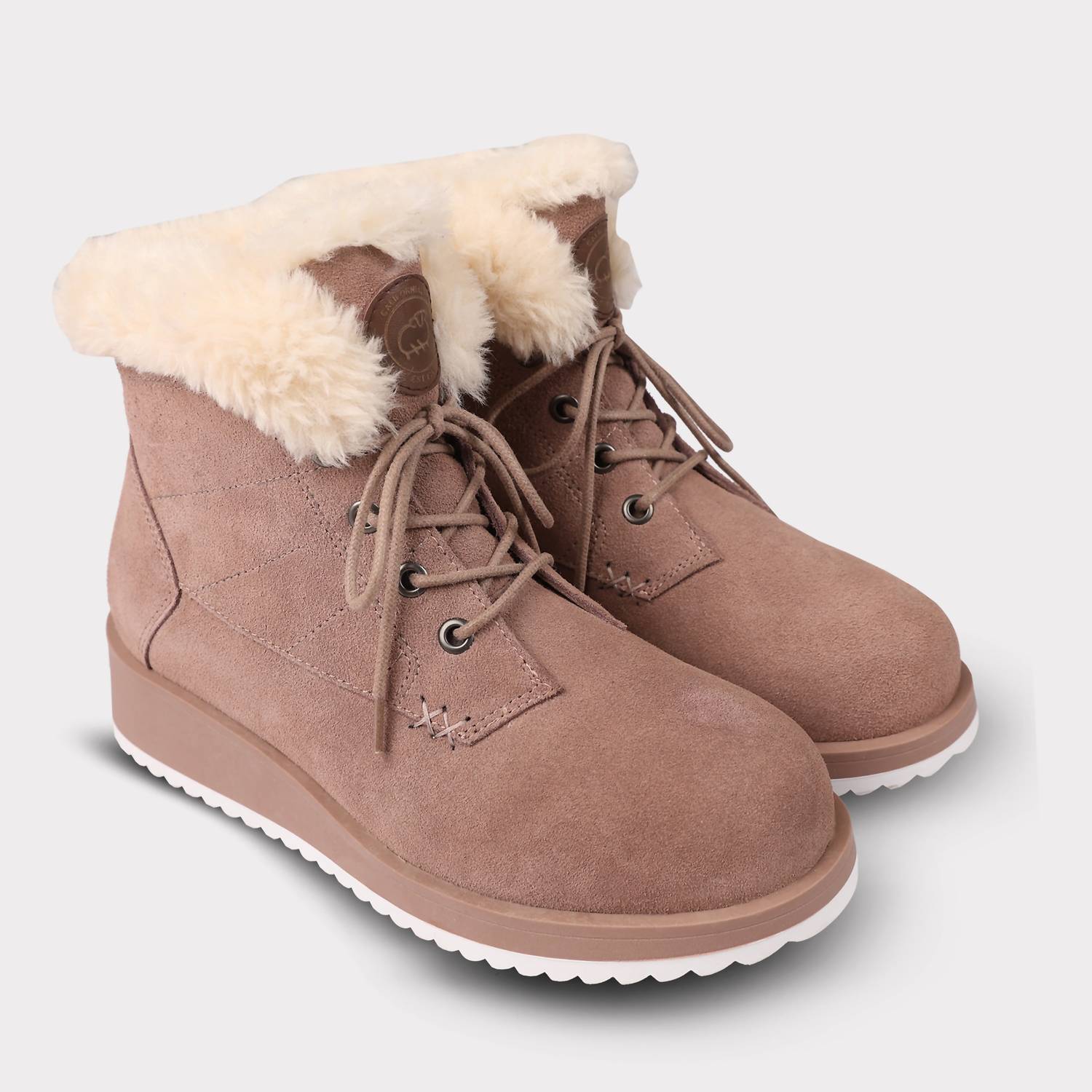 Lamo - Women's Lace-up Suede Demi Boots