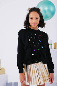 Lola + The Boys - Foil Pleated Skirt
