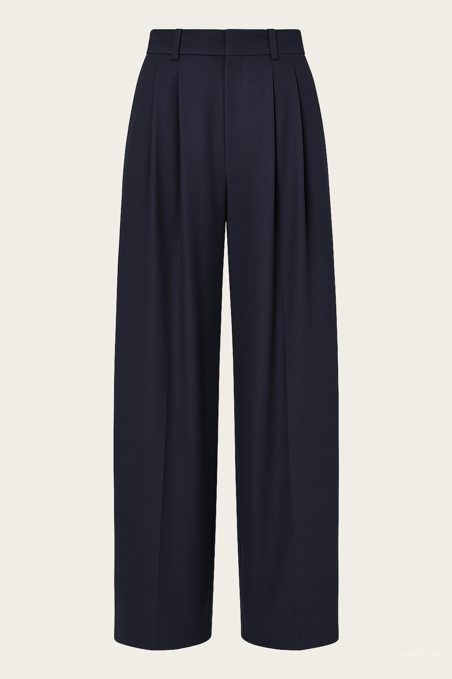 Tibi - Relaxed Suiting Triple Pleat Pants