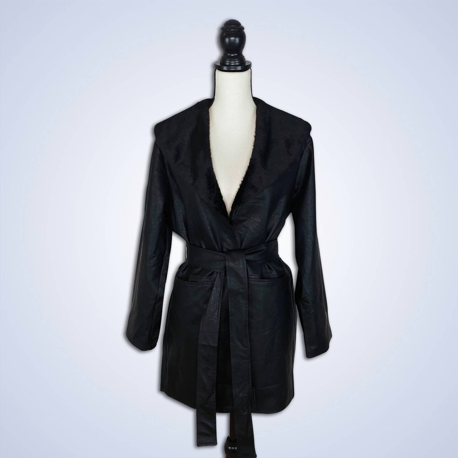 Blue Blush - Sherpa Coat