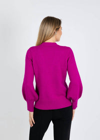 Joseph Ribkoff Jewel Button Cardigan in cosmos - women's cardigan - detail view