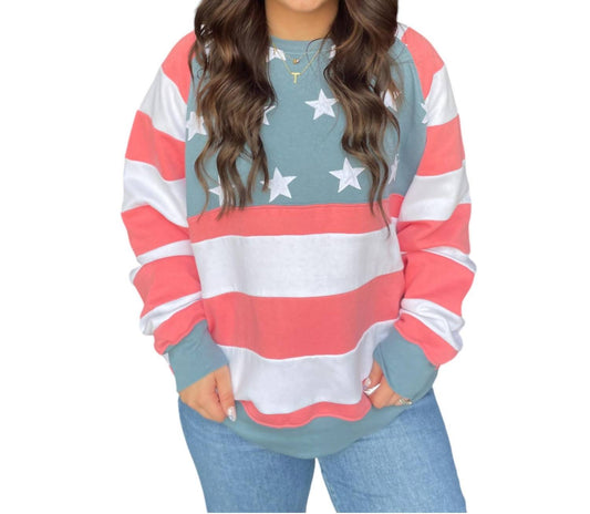 Simply Southern - Patch Work Crewneck Top