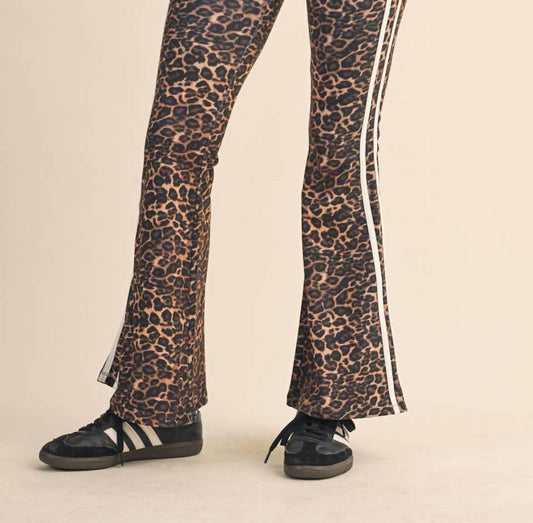 Kimberly C - High Waist With Side Stripe Flare Pants