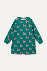Compania Fantastica - Jaguar Print Long-sleeved Dress