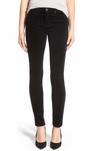 AG Jeans Prima Cigarette Corduroy Pants in super black - women's jeans
