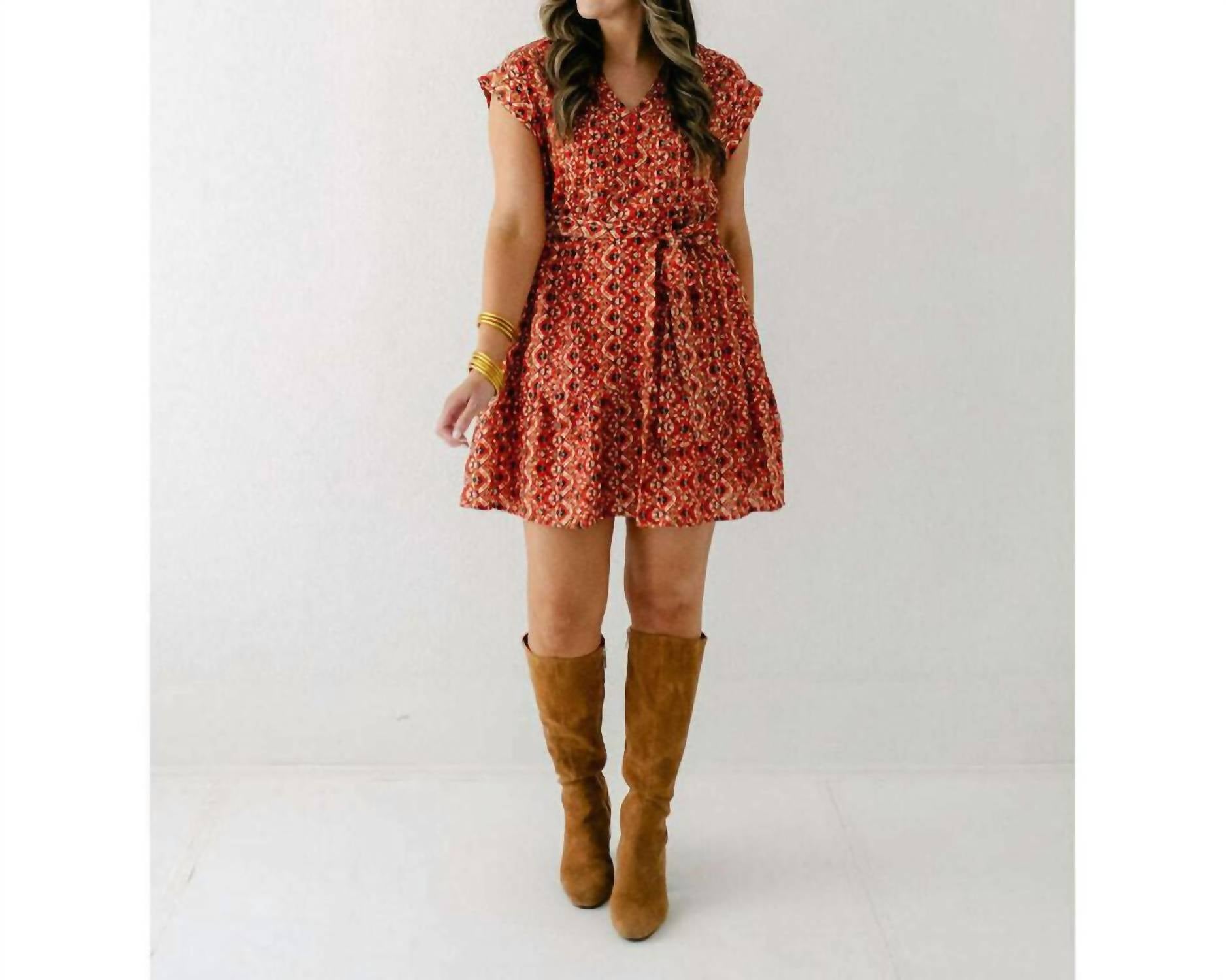 Joy Joy - Pin Tuck Edged Mini Dress
