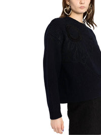 Valentino - Floral Embroidered Knitted Jumper