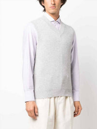 Brunello Cucinelli Natural Cashmere Sweater in pebble - men's sweater