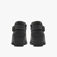 Clarks Women's Charlten Rae Leather Boots in charcoal - women's shoe - view 4