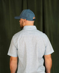 Stone Rose - Men's Buonasera Geo Print Linen Shirt