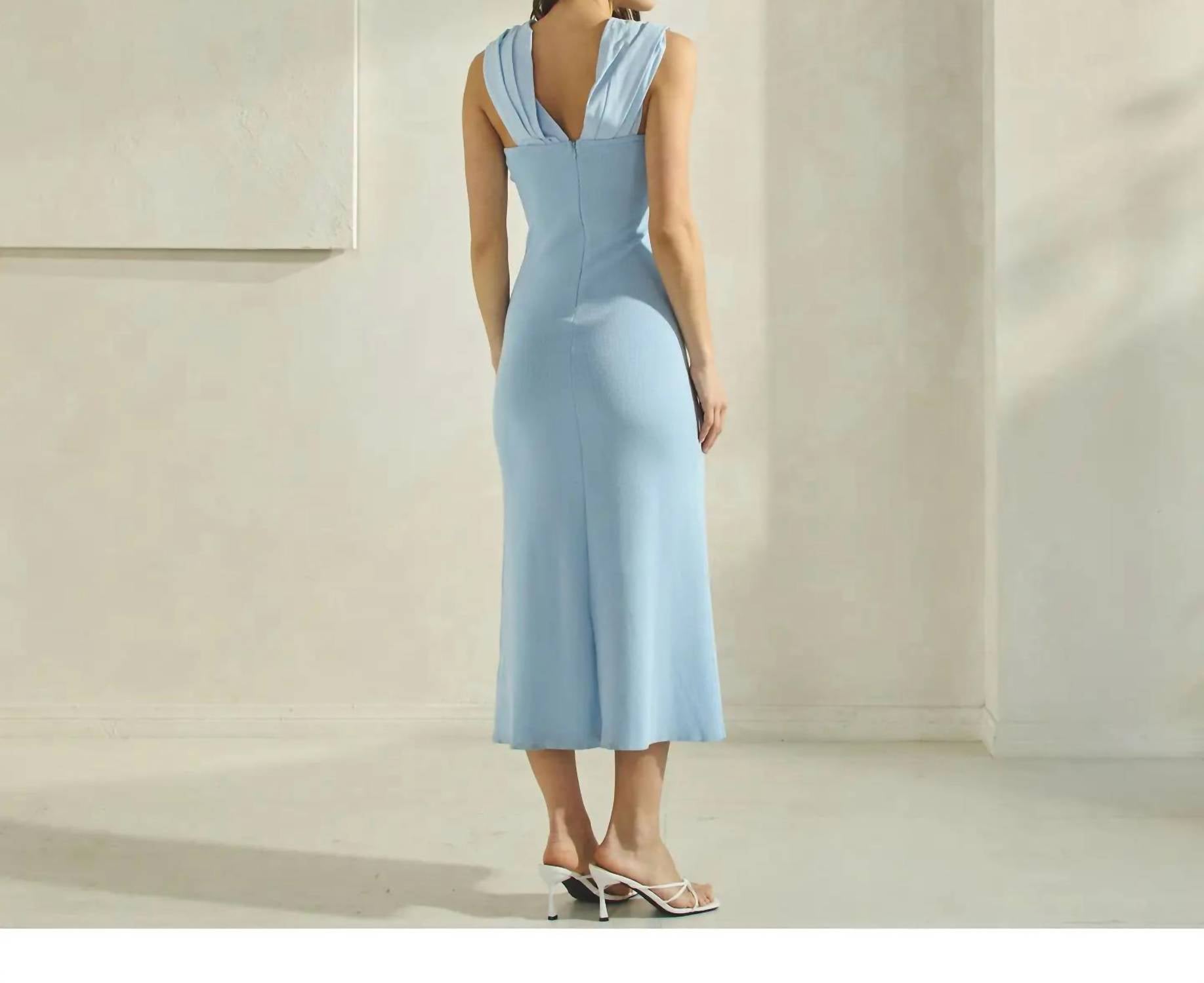 Able - Twist Neck Maxi Dress