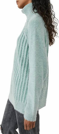 Free People - Big City Ribbed Pullover Turtleneck Sweater