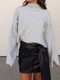 Sky To Moon - Leather Wrap Skort