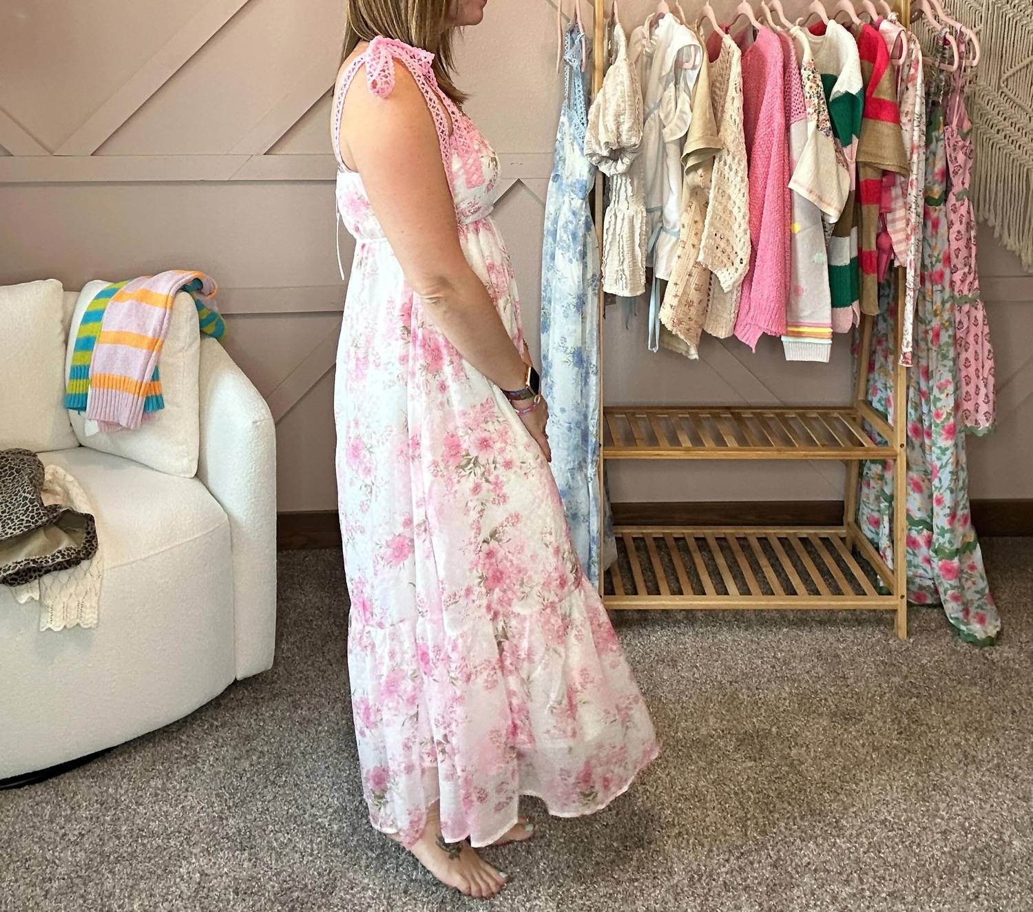 By The River - Blooming Romance Midi Dress