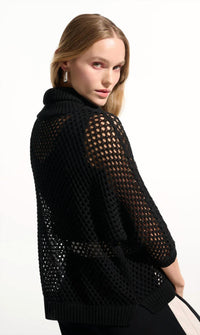Joseph Ribkoff - 1/4 Zip Textured Top