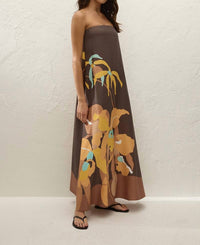 FAITHFULL THE BRAND Yolina Maxi Dress in escondido floral - women's dress - detail view