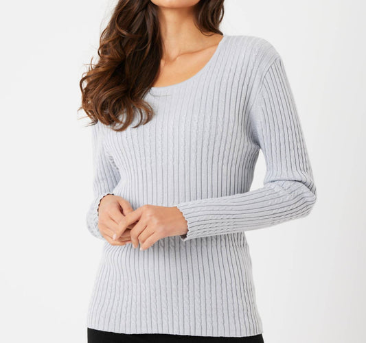 French Kyss - Long Sleeve Round Neck Top