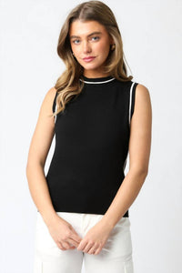 Olivaceous - Bello Shell With Contrast Sweater