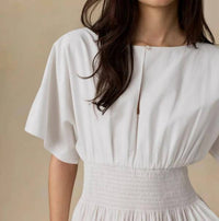 Faherty - Coastal Poplin Elia Mini Smock Dress