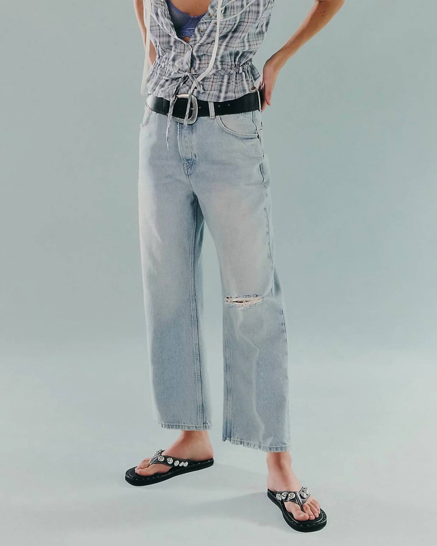 Free People - Deep Trance Dropped Boyfriend Jeans