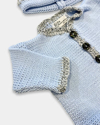 Gita - Boy's 2pc Cotton Sweater With Chenille Trim