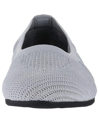 BERNIE MEV Women's Nikki Ballet Flats in light grey silver - women's flats - alternate view