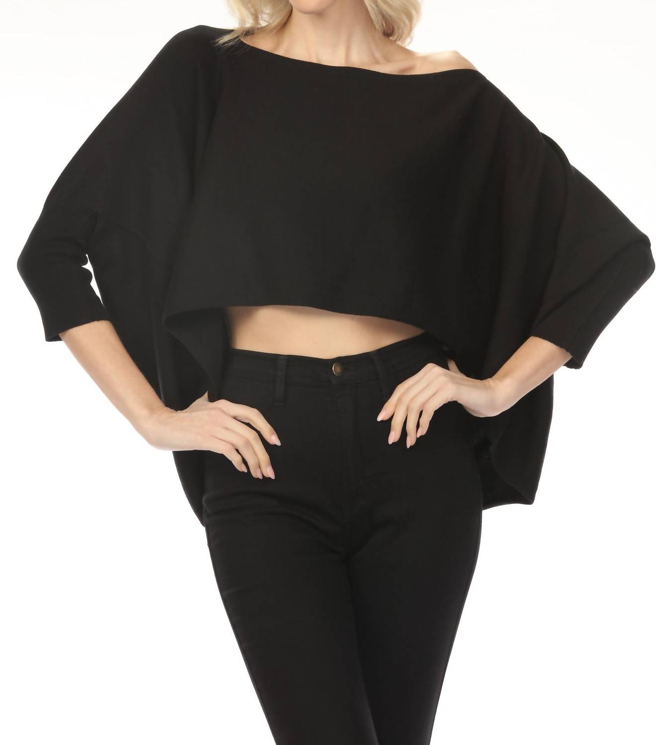 Isle By Melis Kozan - 2 Way Cropped Sweater Top
