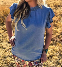 Sterling Kreek - Babydoll Denim Top