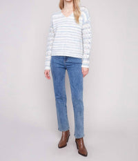 Charlie B - Space Dye V-neck Sweater